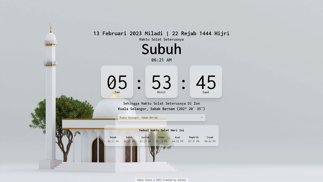 Waktu Solat — Jadual Solat Malaysia